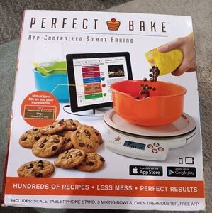 App-Controlled Smart Baking Set with Orange Bowl Set